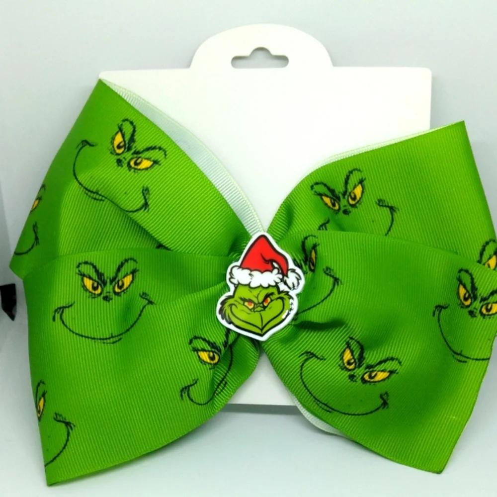 The Grinch hair bow